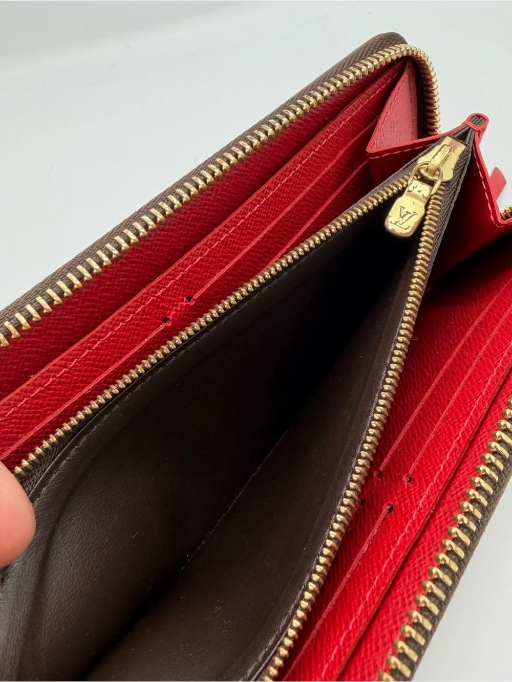 Louis Vuitton Clémence Wallet in Damier Ebene canvas